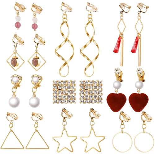 Orecchini clip pendenti - orecchini,