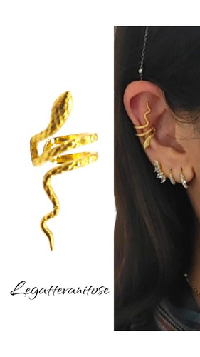 Orecchino earcuff serpente - orecchino,