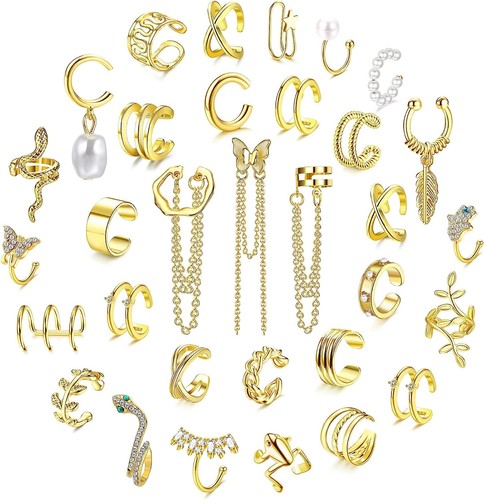 32pcs ear cuff orecchini - cuff, set