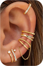 5 Pezzi Ear Cuff Orecchini