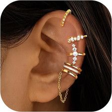 5Pcs Ear Cuff Orecchini Donna