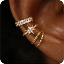 Ear Cuff Orecchini Donna Oro