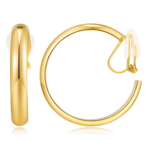 Orecchini clip donna oro - clip, senza