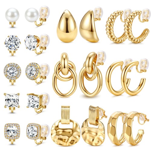 Orecchini clip donna senza - clip,