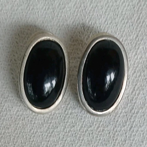 Orecchini vintage ovali buco - orecchini, a
