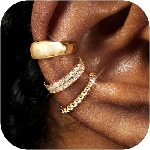 3pcs ear cuff orecchini senza - cuff,