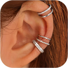 4 Paia Ear Cuff Orecchini