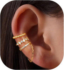 3 Pezzi Ear Cuff Orecchini